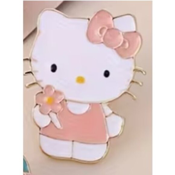 HELLO KITTY Enamel Lapel Pin Brooch (BRAND-NEW & SUPER CUTE!) - Picture 1 of 4